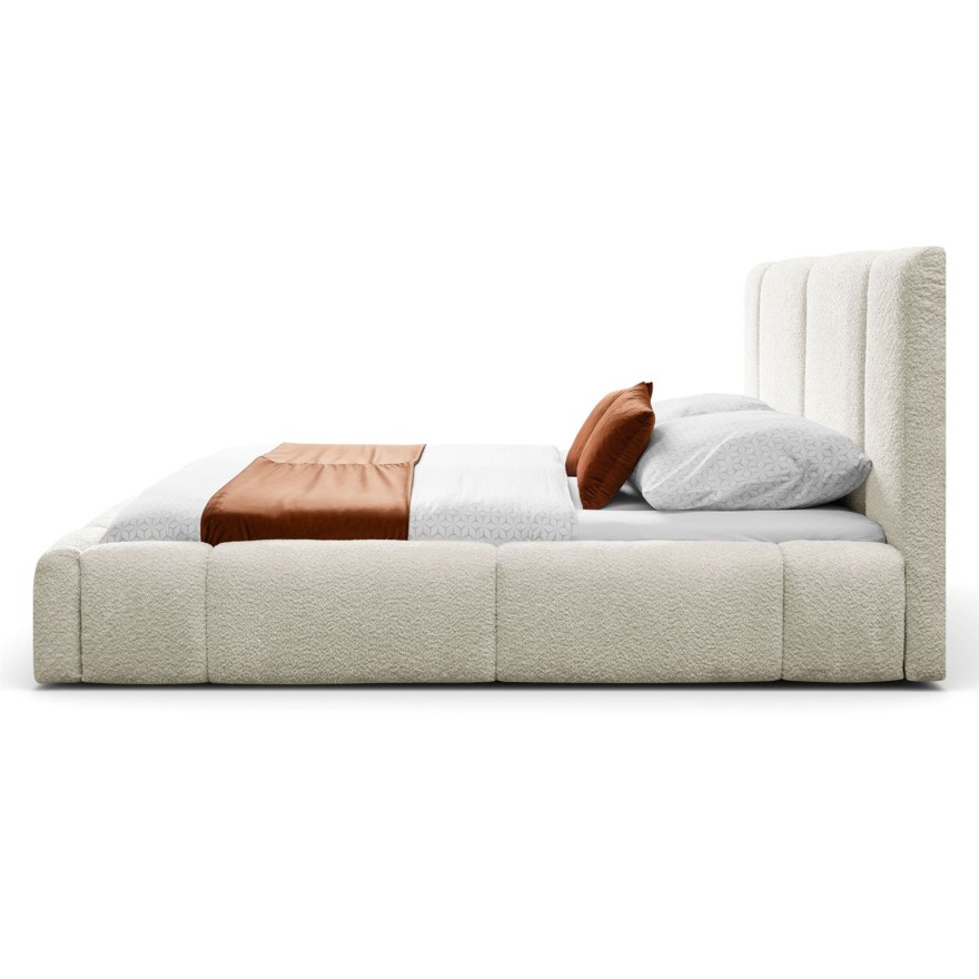 Łóżko tapicerowane ELENA z pojemnikiem na pościel