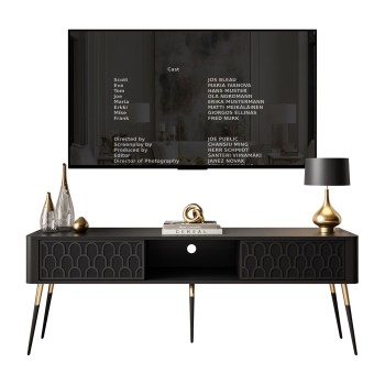 Szafka RTV MILANO 2D na wysokich nogach