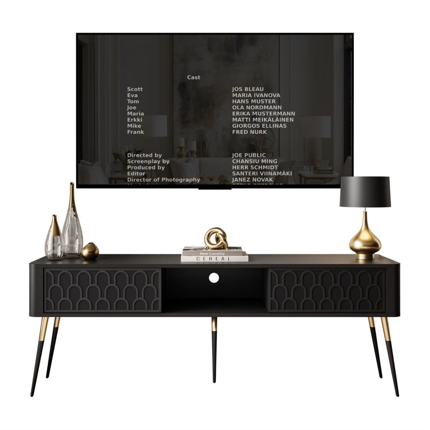 Szafka RTV MILANO 2D na wysokich nogach