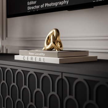 Szafka RTV MILANO 3D na wysokich nóżkach