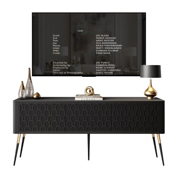 Szafka RTV MILANO 3D na wysokich nóżkach