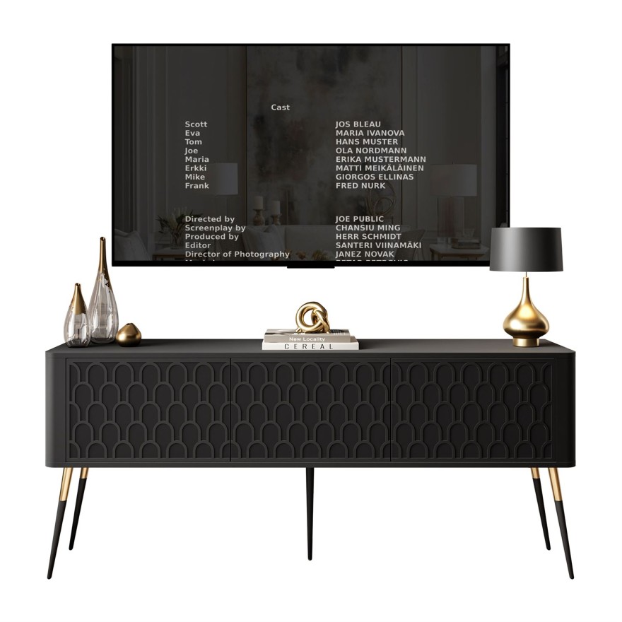 Szafka RTV MILANO 3D na wysokich nóżkach