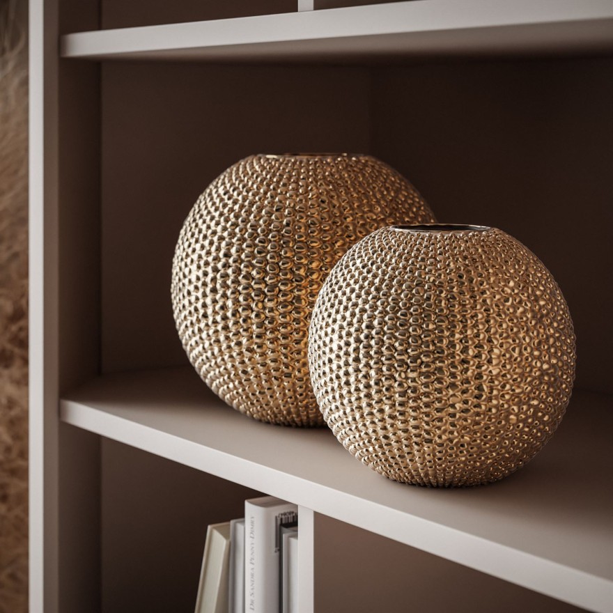 Dwudrzwiowy regał DESTINY KASZMIR z otwartymi półkami