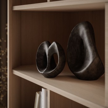 Dwudrzwiowy regał DESTINY II z otwartymi półkami