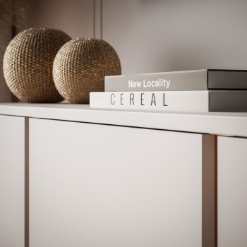 Trzydrzwiowa szafka RTV DESTINY KASZMIR