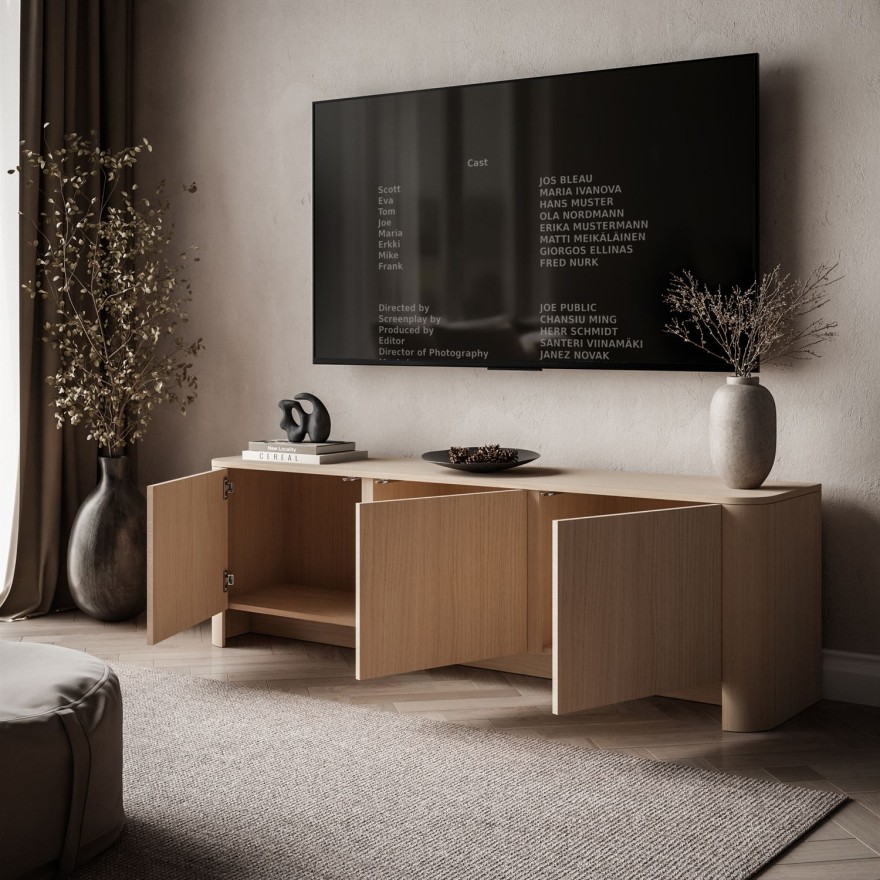 Trzydrzwiowa szafka RTV DESTINY II