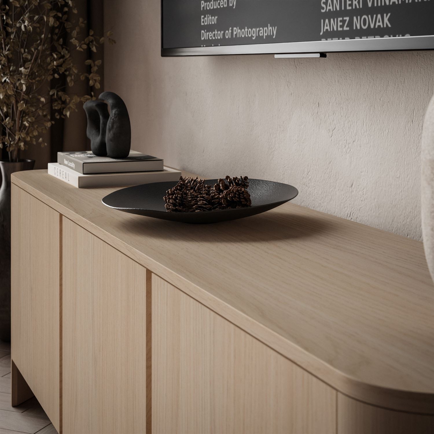 Trzydrzwiowa szafka RTV DESTINY II