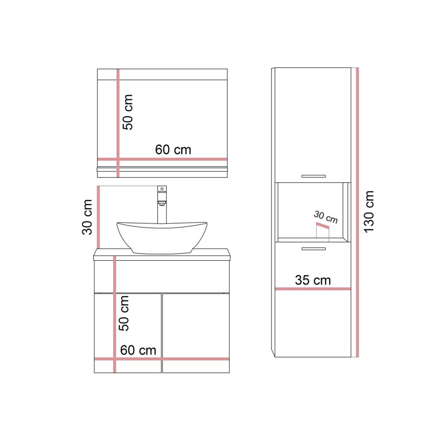 Szafka łazienkowa LUMIRE II