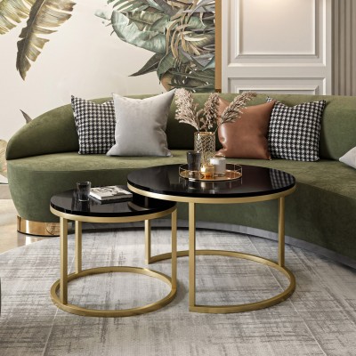 Ława CIRI złoty mat / biały połysk