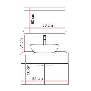 Szafka łazienkowa LUMIRE LOFT