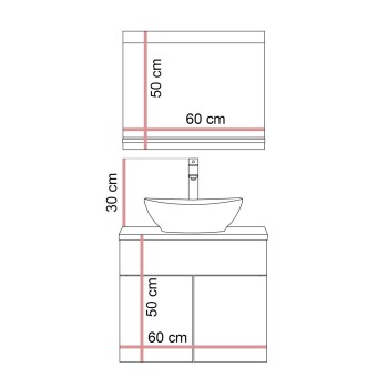 Szafka łazienkowa LUMIRE II LOFT