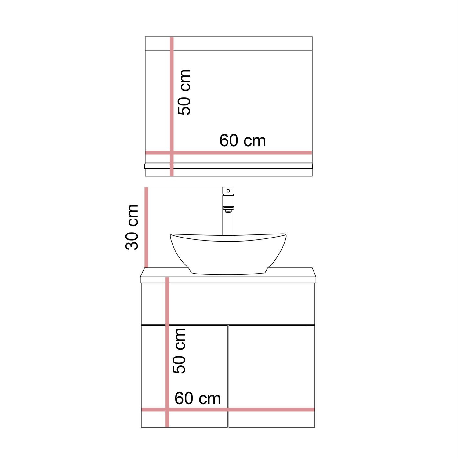 Szafka łazienkowa LUMIRE II LOFT