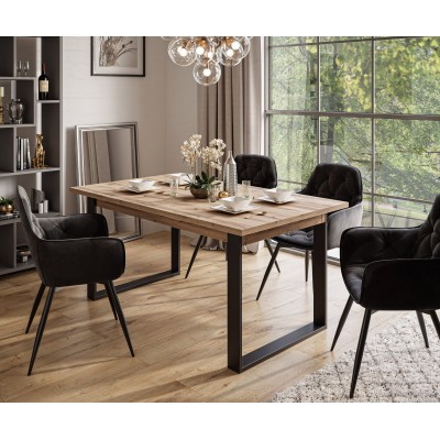 Zestaw ART ze stołem rozkładanym 150-198 i 4 krzesłami Zestaw ART ze stołem rozkładanym 150-198 i 4 krzesłami