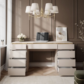 Biurko AURORA DOUBLE KASZMIR z szufladami