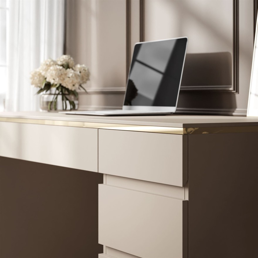 Biurko AURORA DOUBLE KASZMIR z szufladami