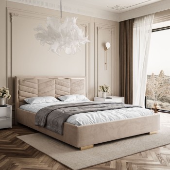 Łóżko tapicerowane AURORA z...