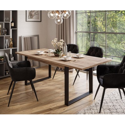 Zestaw ART ze stołem rozkładanym 150-198 i 4 krzesłami Zestaw ART ze stołem rozkładanym 150-198 i 4 krzesłami