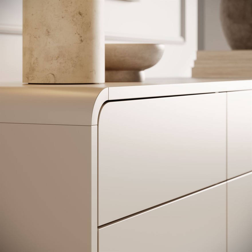 Trzydrzwiowa komoda OLIVIO KSZ160 z szufladami