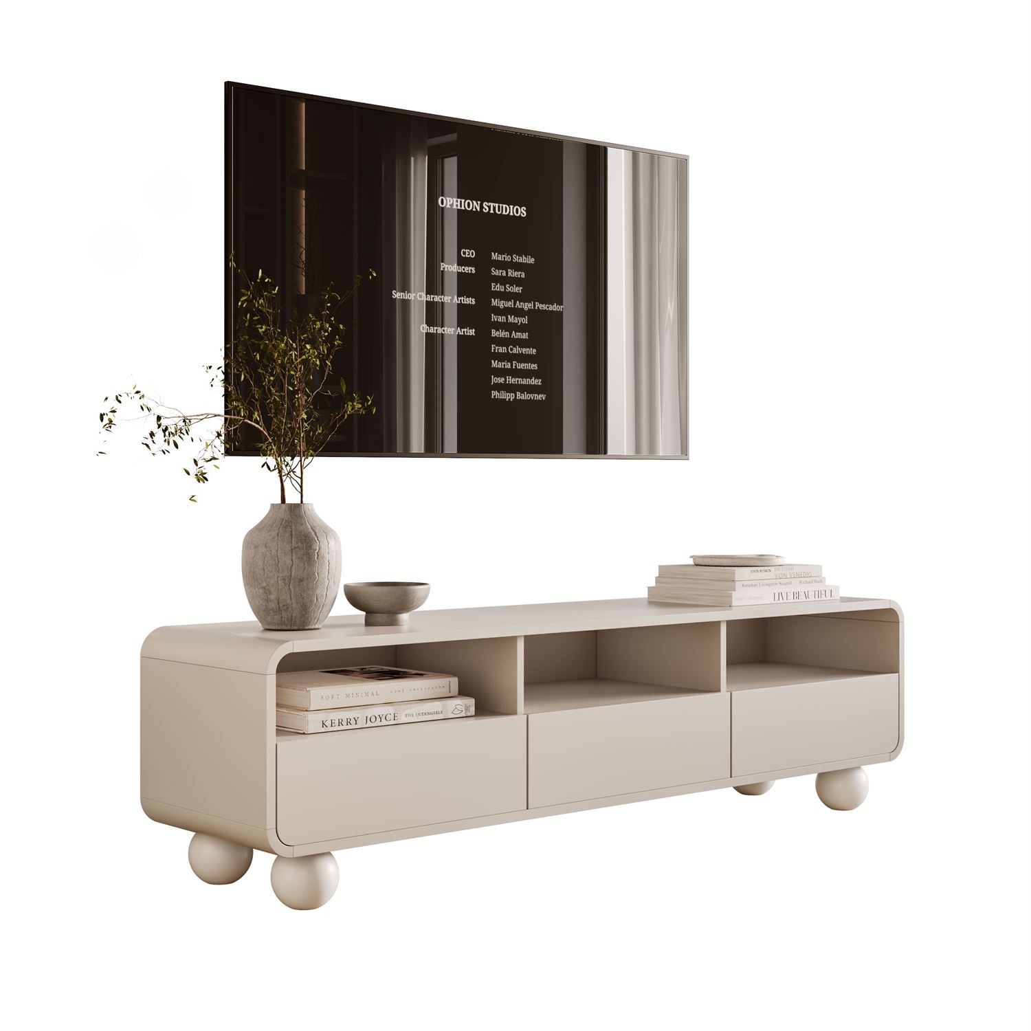 Szafka RTV OLIVIO 160 cm z szufladami