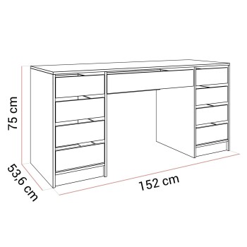 Biurko MADA DOUBLE z szufladami