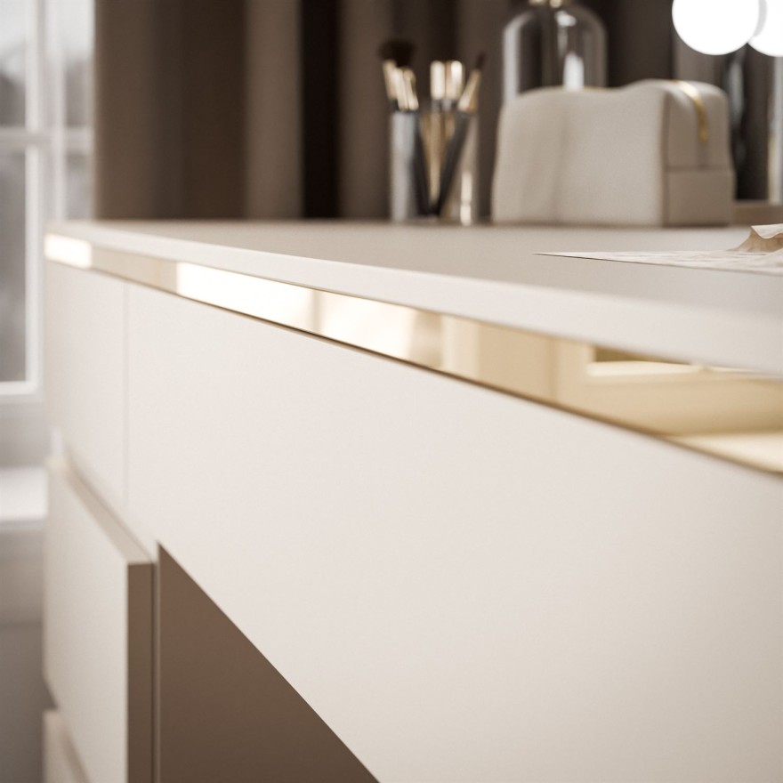 Toaletka AURORA DOUBLE KASZMIR z szufladami