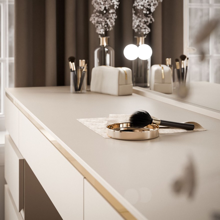 Toaletka AURORA DOUBLE KASZMIR z szufladami