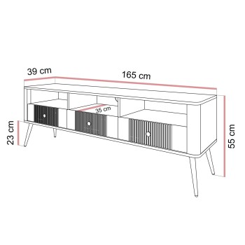 Szafka RTV ELYSIA z szufladami