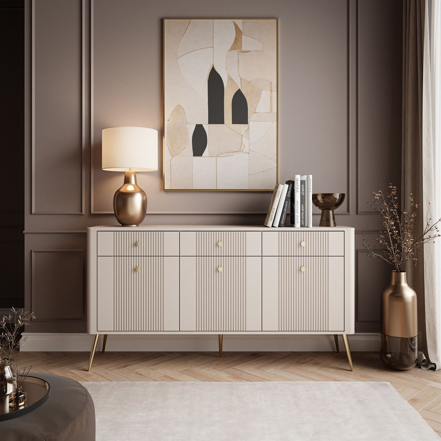 Komoda ELYSIA KASZMIR 3D3S z szufladami