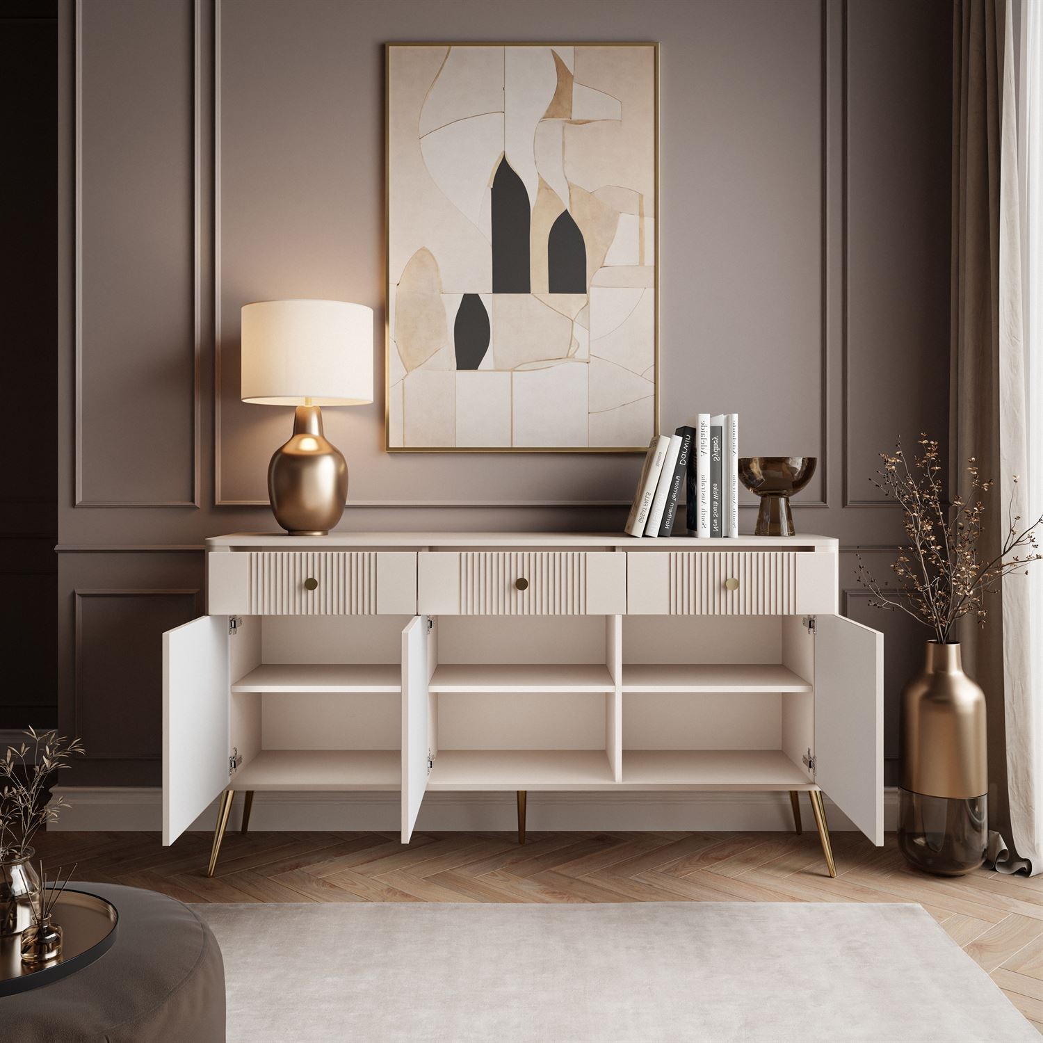 Komoda ELYSIA KASZMIR 3D3S z szufladami