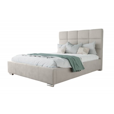 Łóżko tapicerowane SARA wysoki zagłówek 180x200 cm Jasmine 21