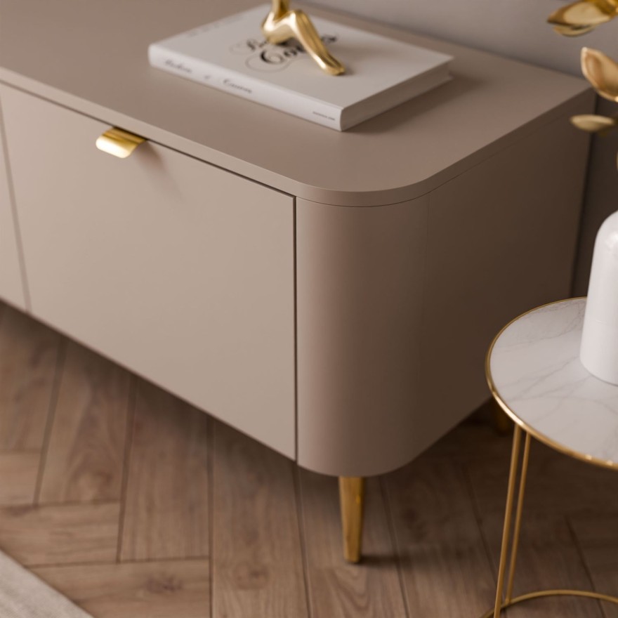 Szafka RTV CELESTE 200 cm z oświetleniem na nóżkach