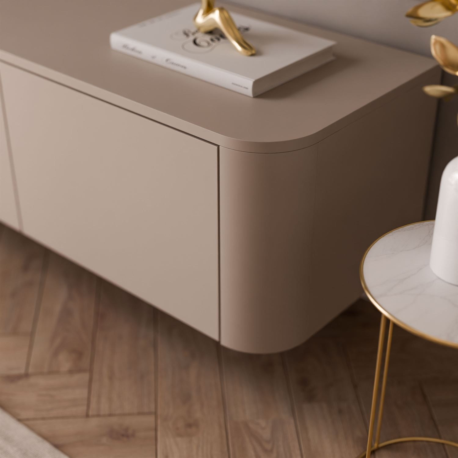 Wisząca szafka RTV CELESTE z oświetleniem LED