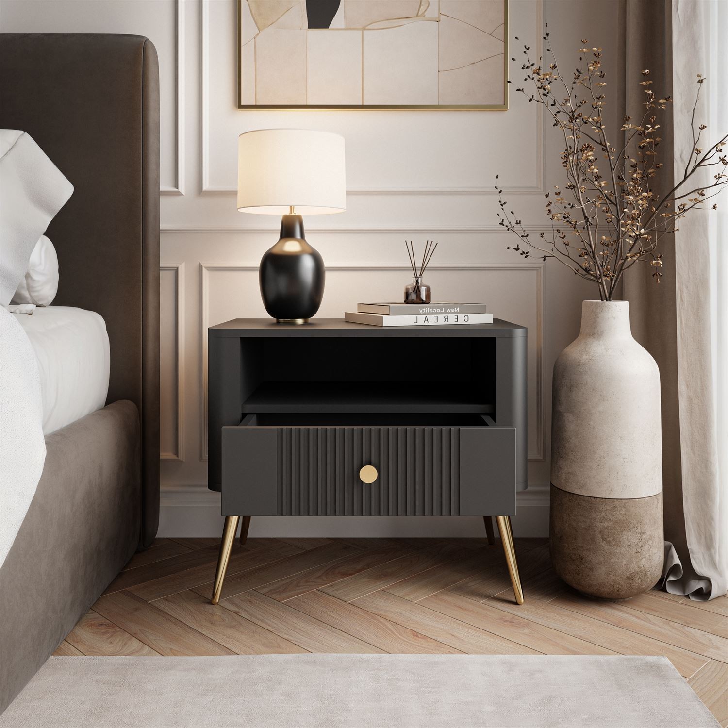 Stolik nocny ELYSIA z szufladą