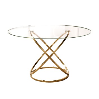 Stół do jadalni BELLE ze szklanym blatem