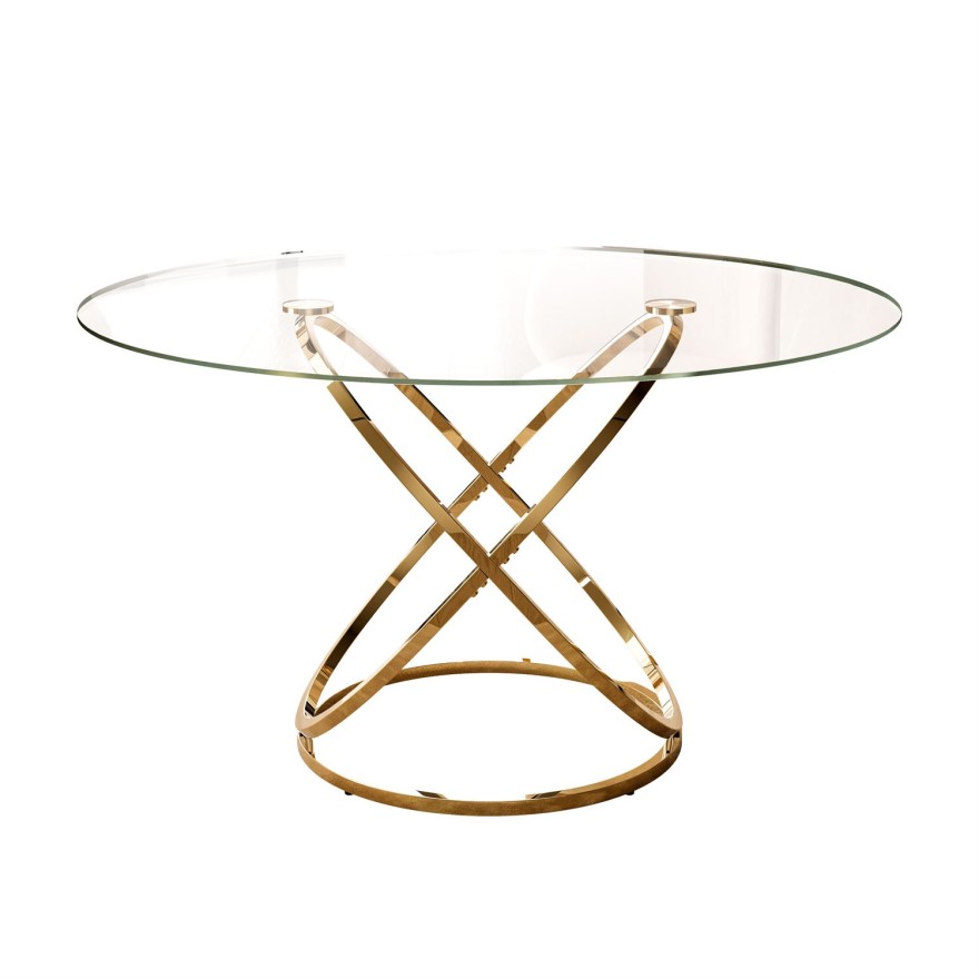 Stół do jadalni BELLE ze szklanym blatem