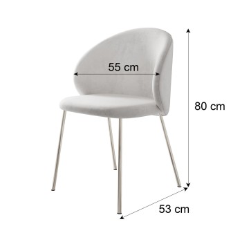 Zestaw do jadalni BELLE z czteroma krzesłami