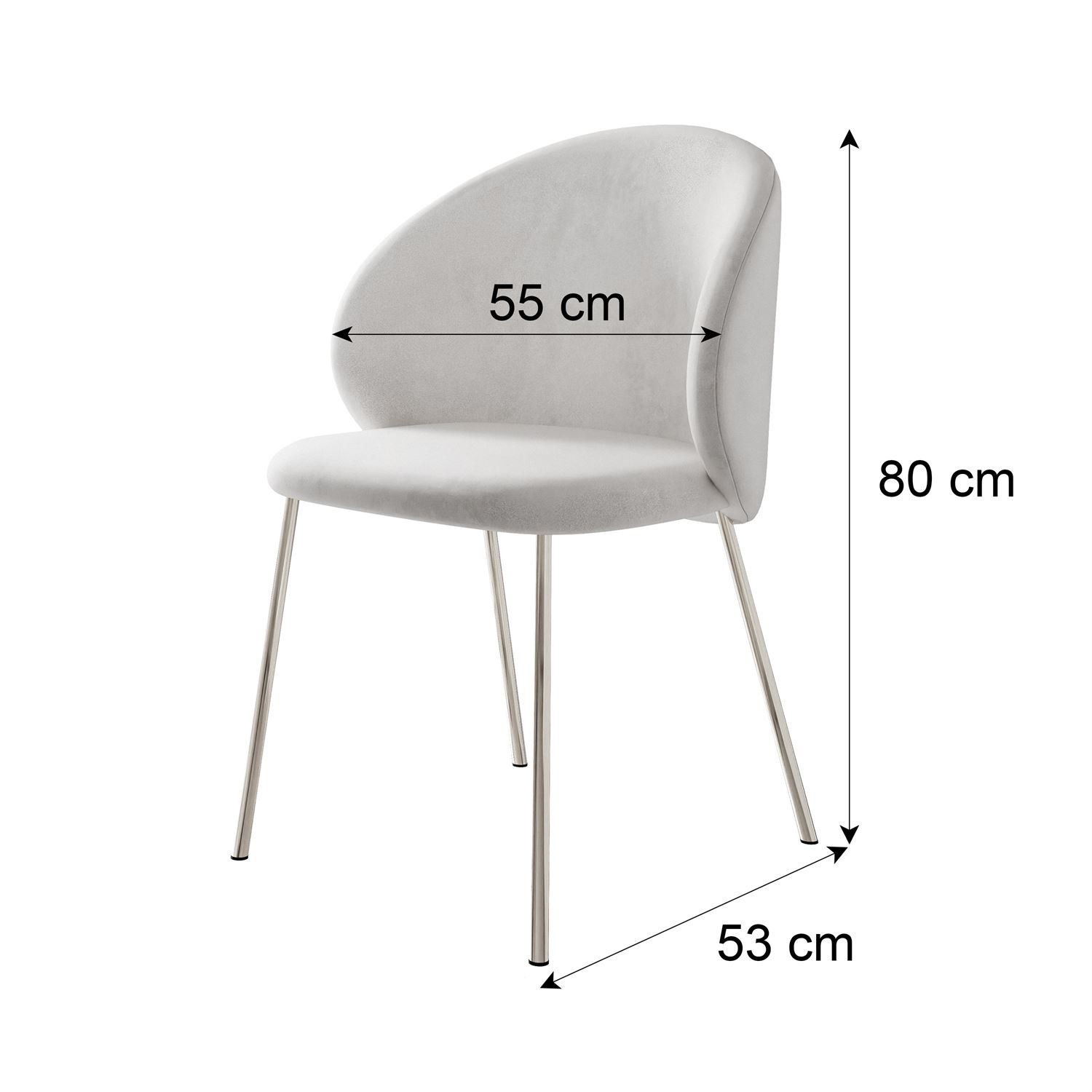 Zestaw do jadalni BELLE z czterema krzesłami