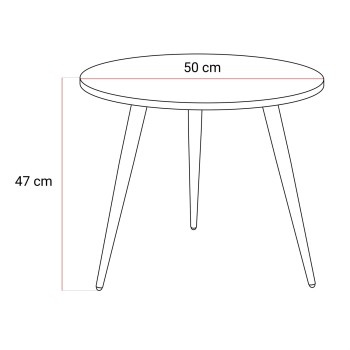 Okrągły stolik kawowy SOLEIL GOLD MARMUR