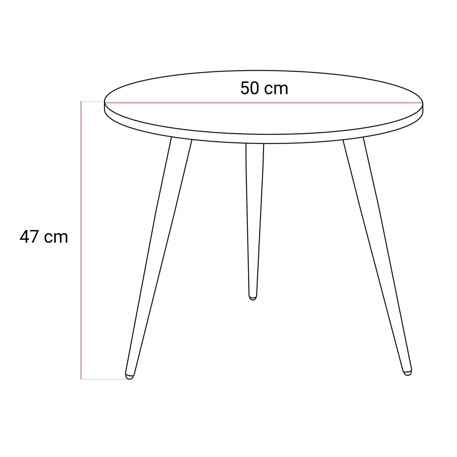 Okrągły stolik kawowy SOLEIL GOLD MARMUR
