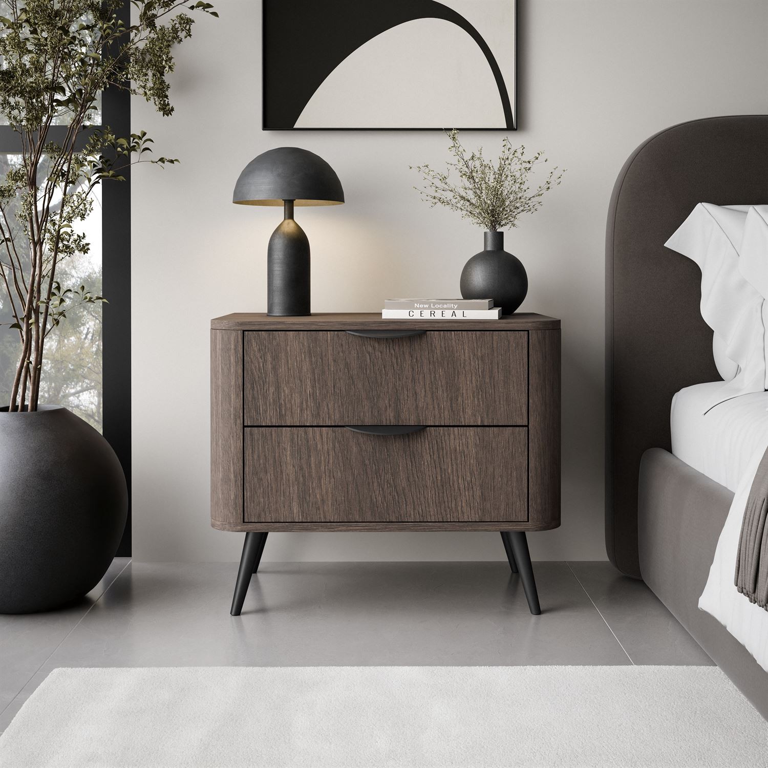 Stolik nocny TWILIGHT z szufladami