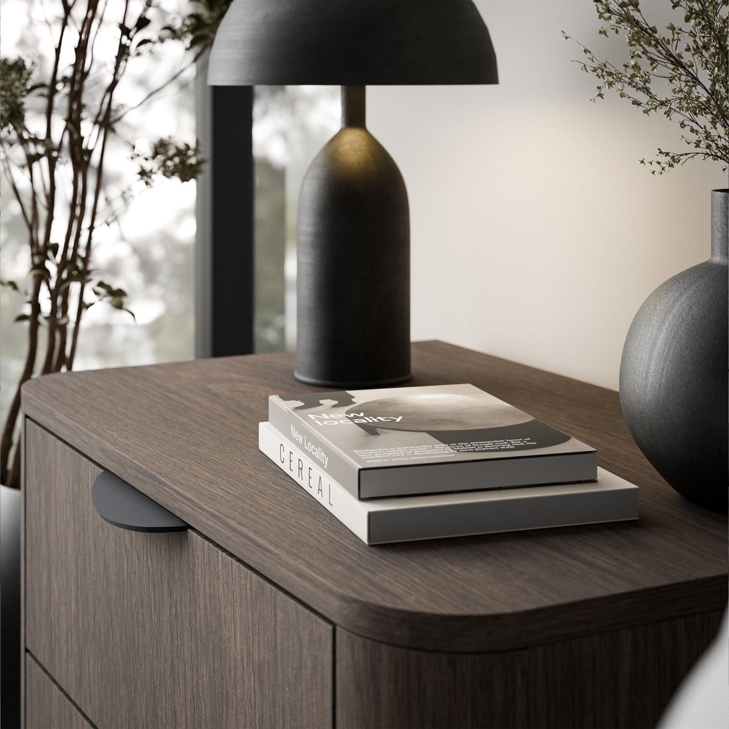 Stolik nocny TWILIGHT z szufladami