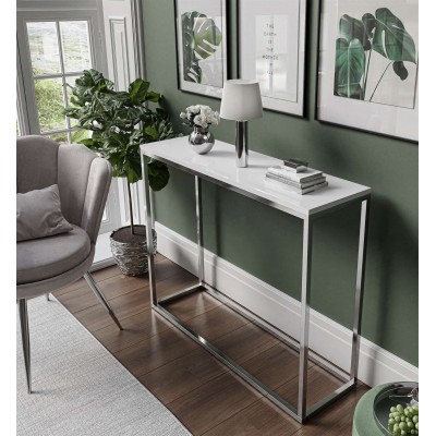 Konsola MODERN II 80/100 cm połysk/chrom