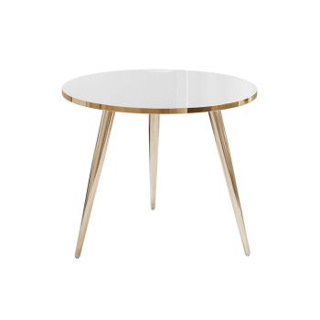 Okrągły stolik kawowy SOLEIL GOLD połysk