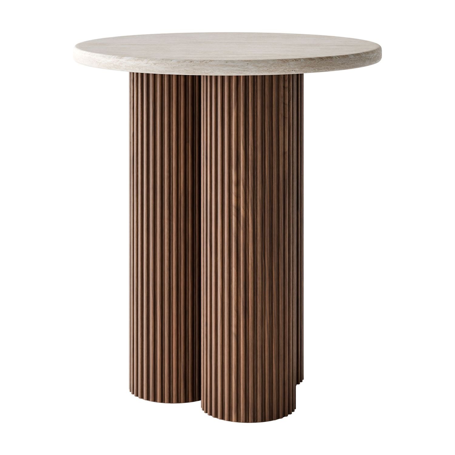 Stolik kawowy CANYON S z ryflowaną podstawą