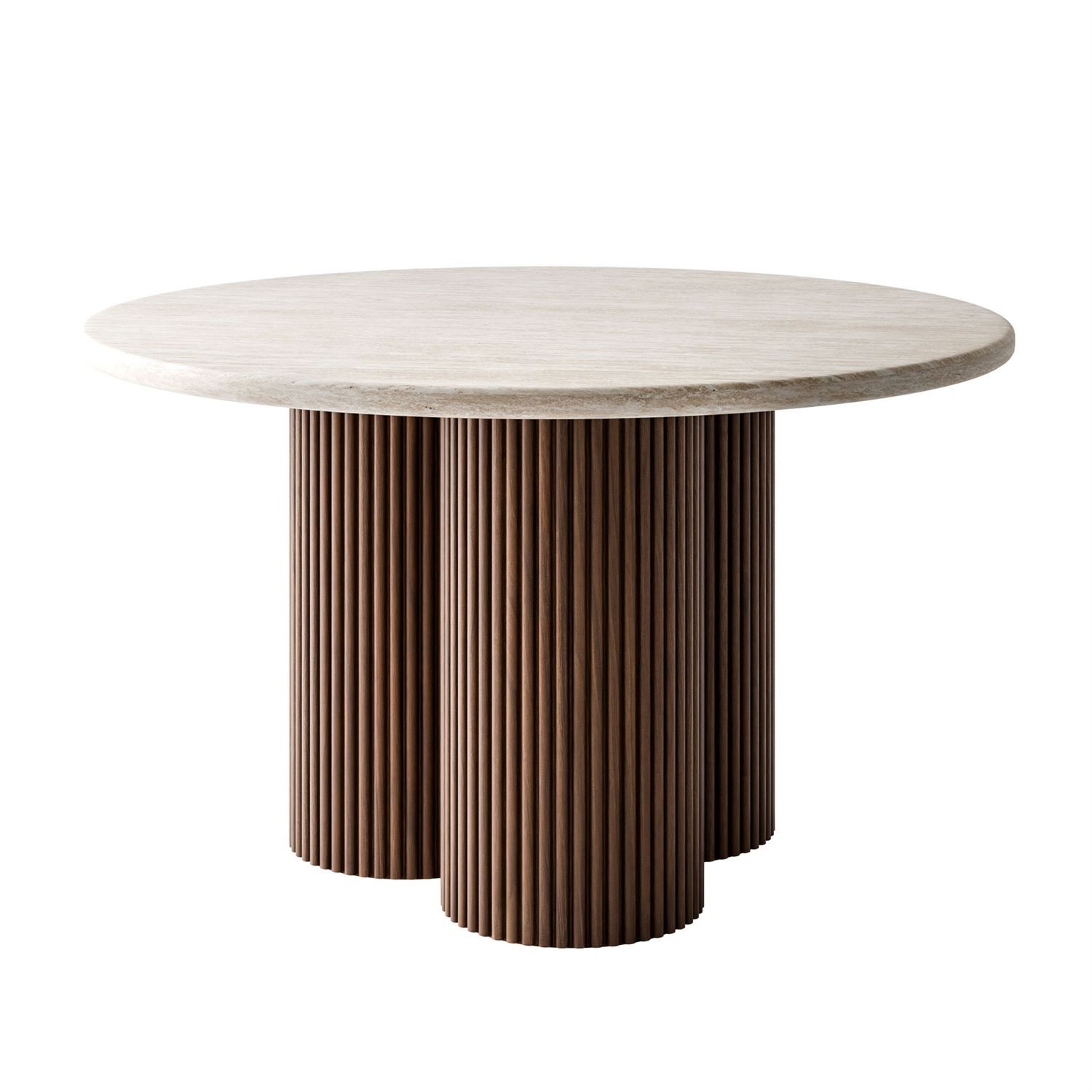 Stolik kawowy CANYON z ryflowaną podstawą