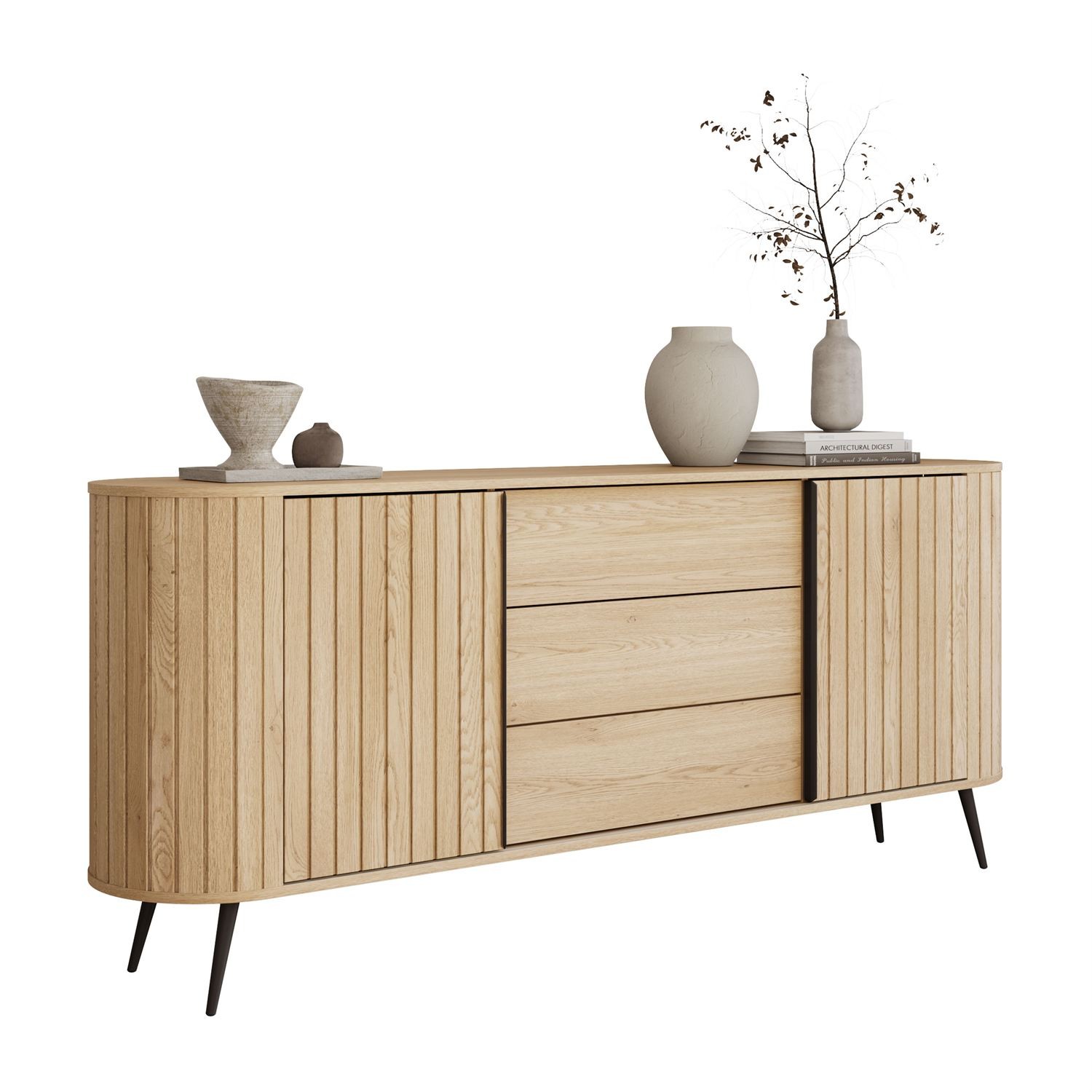 Komoda WILLOW 2D3S z przesuwnymi drzwiami