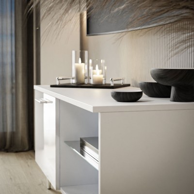 Szafka RTV 100 wysoki połysk oświetlenie LED