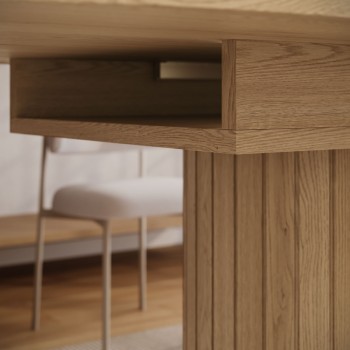 Rozkładany stół WILLOW 180-220 z krzesłami ELYSE