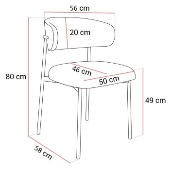 Rozkładany stół WILLOW 180-220 z krzesłami ELYSE