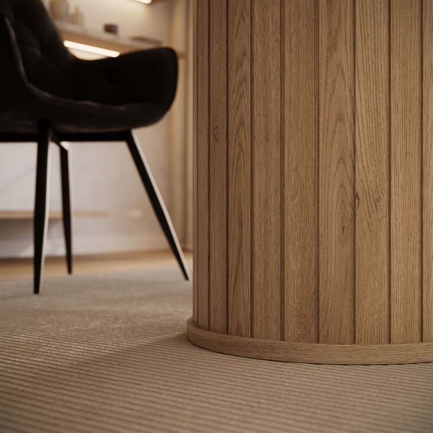 Rozkładany stół WILLOW 180-220 z krzesłami TOKIO